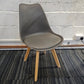 Moulded Coloured Dining Chair by Mmilo Eiffel Style with Plastic Padded Seat
