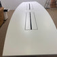 Used White Boardroom Conference Meeting Table W 350cm x D 120cm x 73cm H