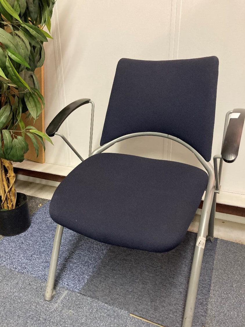 Blue waiting area in chair