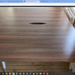 Walnut 2 person pod bench hot desks 120cm x 160cm x 73cm