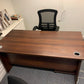 Secondhand Walnut Desk 160cm Panel Leg/s