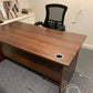Secondhand Walnut Desk 160cm Panel Leg/s