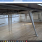 Walnut 2 person pod bench hot desks 120cm x 160cm x 73cm