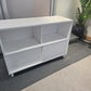 Sliding Door Sideboard Cupboard White Office Credenza