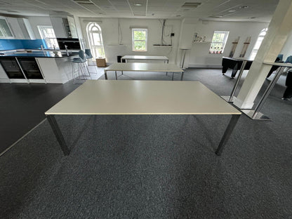 White Dining Room, Canteen Common Room Table 221cm x 120.5cm