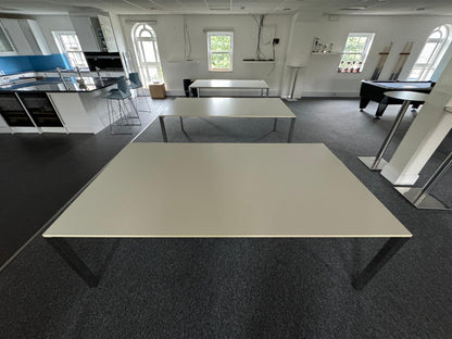 White Dining Room, Canteen Common Room Table 221cm x 120.5cm