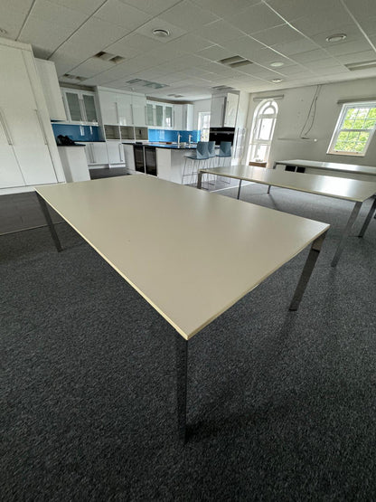 White Dining Room, Canteen Common Room Table 221cm x 120.5cm