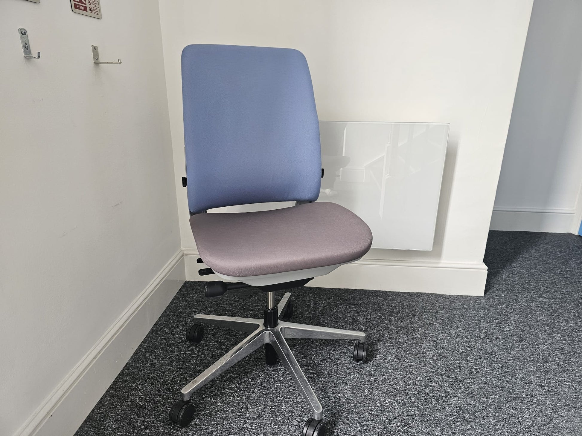 Blue grey desk chair