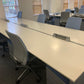 Used Six Person Pod Bench Desking System -  1600mm Tabletop - 480cm x 160cm