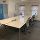 Used Six Person Pod Bench Desking System -  1600mm Tabletop - 480cm x 160cm