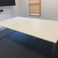 White boardroom table, seats 10 - 12 persons, 320cm x 120cm