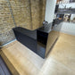 High Quality Black Office High Gloss Reception L Shape/Corner Desk