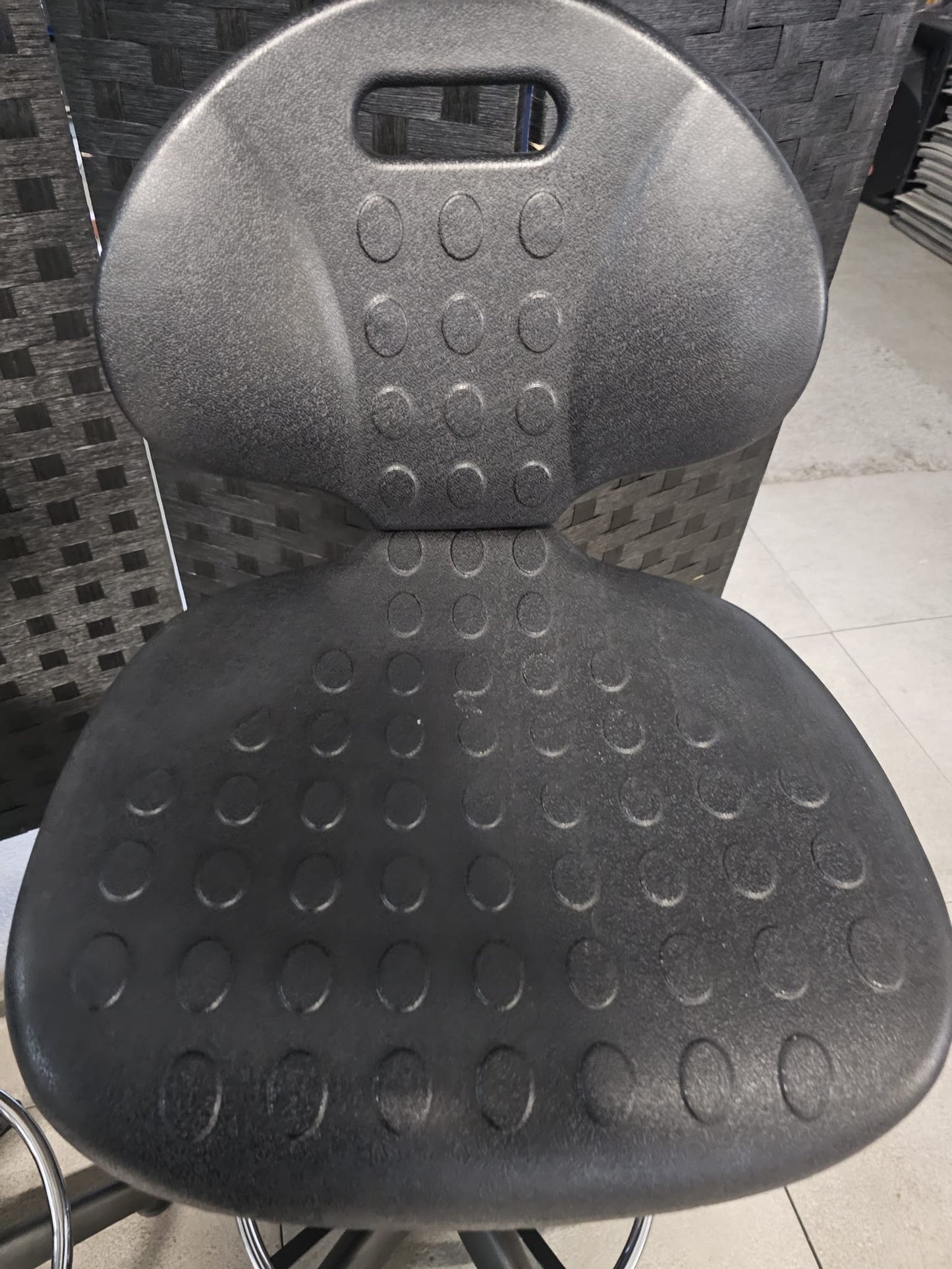 High Adjustable Ergonomic Draughtsman Chair With Chrome Footrest - Drafting Chair Industrial/Lab