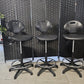 High Adjustable Ergonomic Draughtsman Chair With Chrome Footrest - Drafting Chair Industrial/Lab