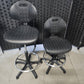 High Adjustable Ergonomic Draughtsman Chair With Chrome Footrest - Drafting Chair Industrial/Lab