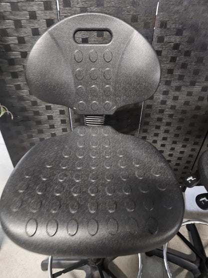 High Adjustable Ergonomic Draughtsman Chair With Chrome Footrest - Drafting Chair Industrial/Lab