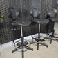 High Adjustable Ergonomic Draughtsman Chair With Chrome Footrest - Drafting Chair Industrial/Lab