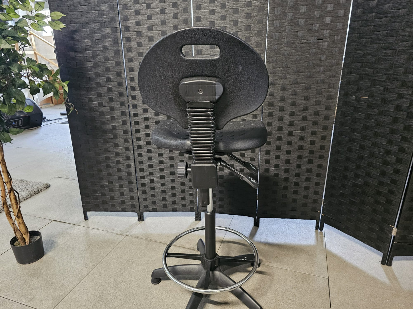 High Adjustable Ergonomic Draughtsman Chair With Chrome Footrest - Drafting Chair Industrial/Lab