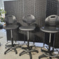 High Adjustable Ergonomic Draughtsman Chair With Chrome Footrest - Drafting Chair Industrial/Lab