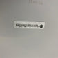 Three person office bench desk in white, 3 seater arc table
