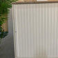 White office cabinet, storage unit, rolling door sliding door cupboard 110cm x 53cm H:123cm