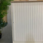 White office cabinet, storage unit, rolling door sliding door cupboard 110cm x 53cm H:123cm