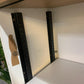 White office cabinet, storage unit, rolling door sliding door cupboard 110cm x 53cm H:123cm