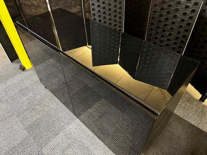 Ikea BESTÅ Storage combination w doors/drawers,  black-brown 120cm x 42cm x 74 cm