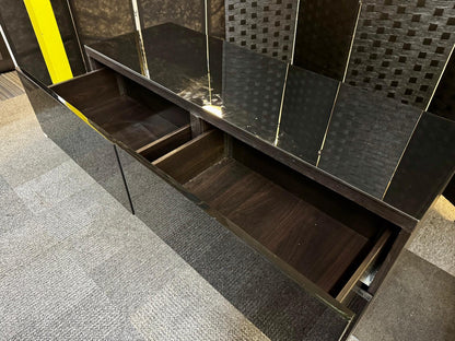 Ikea BESTÅ Storage combination w doors/drawers,  black-brown 120cm x 42cm x 74 cm