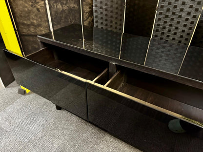 Ikea BESTÅ Storage combination w doors/drawers,  black-brown 120cm x 42cm x 74 cm