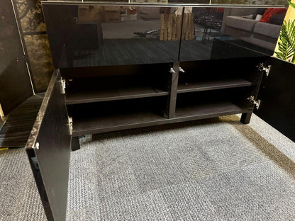 Ikea BESTÅ Storage combination w doors/drawers,  black-brown 120cm x 42cm x 74 cm