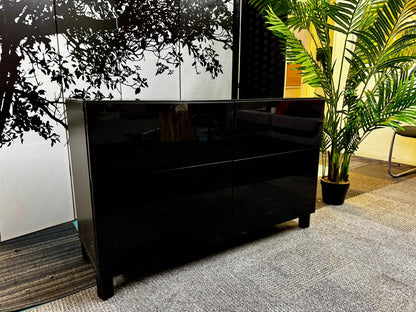 Ikea BESTÅ Storage combination w doors/drawers,  black-brown 120cm x 42cm x 74 cm