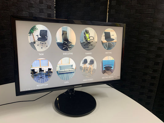 SAMSUNG S22F350FH Monitor, RGB and HDMI port, 22 inch for office, school, reception