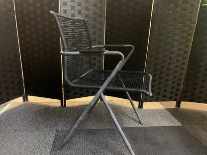 Garden Chair Steel Frame Rope  Weatherproof Easy Care Modern Design