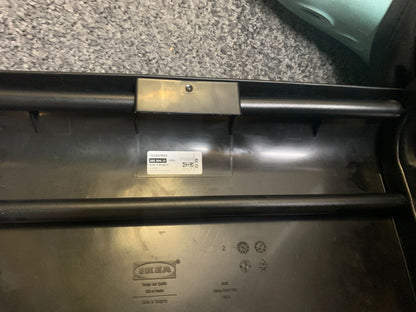 Preowned Chair Black  Plastic Back Adult Dining Meeting Training Stacking