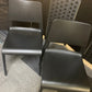 Preowned Chair Black  Plastic Back Adult Dining Meeting Training Stacking