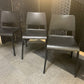 Preowned Chair Black  Plastic Back Adult Dining Meeting Training Stacking