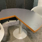 Modern grey finish breakout table 120cm diameter