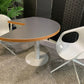 Modern grey finish breakout table 120cm diameter