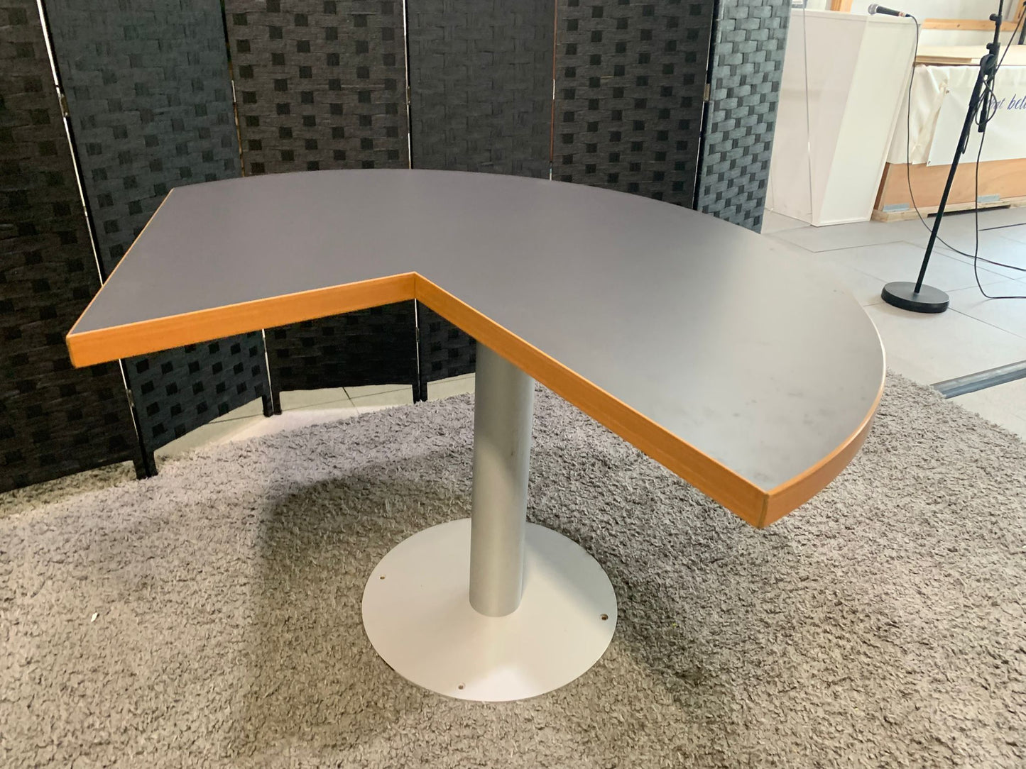 Modern grey finish breakout table 120cm diameter