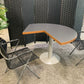Modern grey finish breakout table 120cm diameter