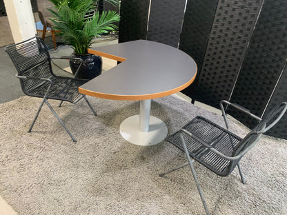 Modern grey finish breakout table 120cm diameter