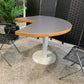 Modern grey finish breakout table 120cm diameter
