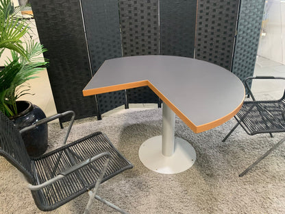 Modern grey finish breakout table 120cm diameter