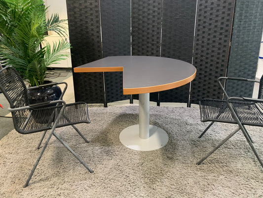 Modern grey finish breakout table 120cm diameter