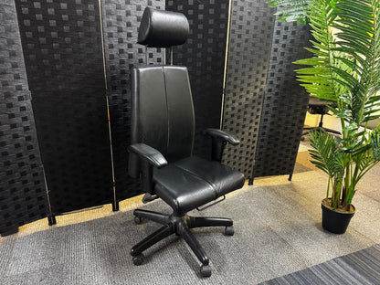 Black Executive Swivel Chair with headrest