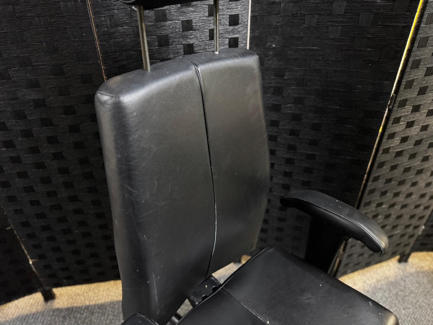 Black Executive Swivel Chair with headrest