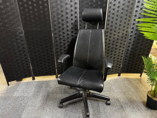 Black Executive Swivel Chair with headrest