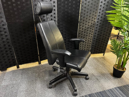 Black Executive Swivel Chair with headrest