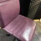 Used Leather Office Swivel Chair in Purple - no arms